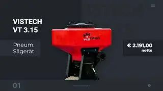 Vistech VT 3.15 - Pneumatisches S&auml;ger&auml;t zum Ausbringen von diversem Saatgut, Schneckenkorn u.v.m.