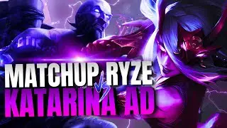 HOW TO DESTROY A RYZE WITH KATARINA AD - Soloq GM Katarina vs Ryze