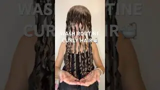 JOUR 5 : Routine lavage hydratation cheveux boucl&eacute;s 🛁 #cheveuxboucl&eacute;s #routinecheveuxboucl&eacute;s #curly