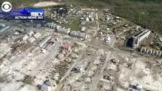 Devastation in Mexico Beach, Florida after Hurricane