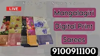Mangalagiri Digital Print Sarees