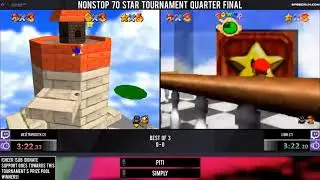 BES TriforceTK vs JJsrl | Quarter-Finals | GSA Nonstop 70 Star Tournament 2018 | Super Mario 64