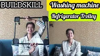 BUILDSKILL Washing machine , Refrigerator Extendable Trolley,Maximum Weight 150 Kg #trolley