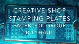 Haul - Creative Shop Stamping Plates (Facebook Group Buy)✓