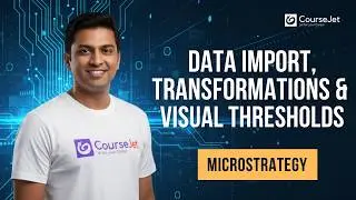MicroStrategy - Creating a Dashboard | Data Import, Transformations & Visual Thresholds