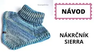 Retro nákrčník Sierra. Háčkovaný rolák do kabátu či  saka pro dospělé.