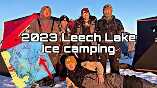 Leech Lake Ice Camping 2023