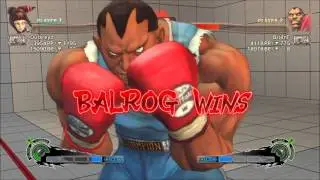 Kreymore ( Juri ) Vs. Brian_F ( Balrog ) x 4 USF4 Ranked Matches