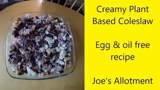 Creamy Plant Based Coleslaw - Egg & Oil Free Recipe - UK Allotment (Zone 8)