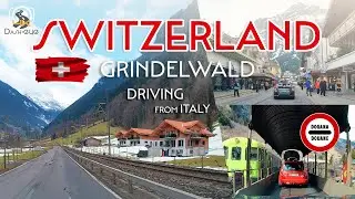 Italy to Switzerland by Road | Turin to Grindelwald Winter Drive (Feb 2022 Dashcam 4K)