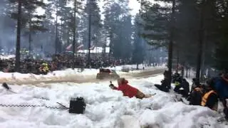 (HD) Colins Crest record jump - Sebastien Ogier 41 meter, Rally Sweden 2014