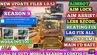 🔥CALL OF DUTY MOBILE AIMBOT HIGH DAMAGE CONFIG FILES SEASON 9 || CALL OF DUTY MOBILE CONFIG FILES💥
