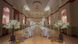 Wedding venue reception The Assembly Room in Chichester, West Sussex in centre of Chichester City.