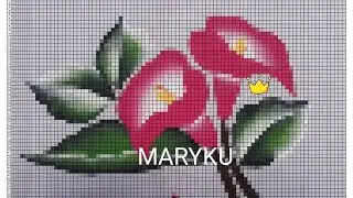NUEVOS TIPS, GRÁFICOS EN PUNTO DE CRUZ DE FRUTAS VERDURAS FLORES Y CANASTAS /MARYKU