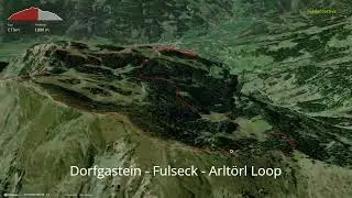 Dorfgastein - Fulseck - Arlt&ouml;rl Loop ∆ hiking trails ∆ 3d-trail.com/austria/