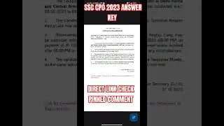 SSC CPO 2023 TIER 1 ANSWER KEY OUT #ssc #cpo #ssccgl #gaganpratapmaths #upsc #comment