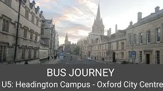 🇬🇧 BUS JOURNEY (TIMELAPSE) | Oxford Bus Company 