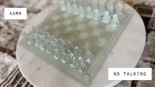 ASMR | Glass Chess on a Lazy Susan! | No Talking!