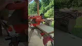 Milwaukee m18 Miter saw. #milwaukeetool #milwaukeefuel #woodworking
