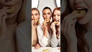 Triple Crunch ASMR | 3 Beautiful Girls Eating Crispy Ring Cookies