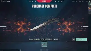 [Valorant] Buying the Black.Market Butterfly Knife!