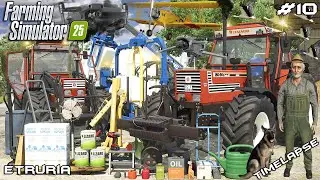 🍀FIAT TRACTORS IN ACTION! BALING, WRAPPING & HAULING BALES 🚜| ETRURIA | Farming Simulator 25 | EP 10