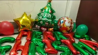 #christmas#foilballoons#blowingballoon#poppballons 
