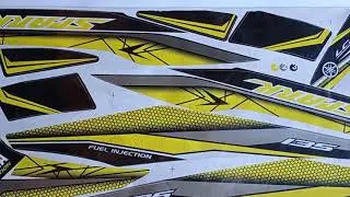 Striping Sticker Lis Variasi Motor Yamaha Jupiter MX Lama Spark RX   LC4V, Kuning