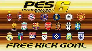 GOAL FROM A FREE KICK IN PES 6