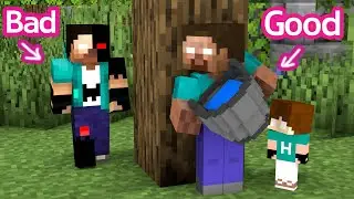 Bad Herobrine and Good Herobrine - Minecraft Animation