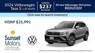 Sunset Volkswagen July 2024 Sale!