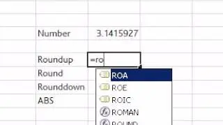Excel Functions, tools and shortcuts, statistical functions: Roundup