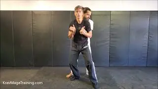 Krav Maga - Full Nelson:  Leverage The Fingers (Importance of Pinching Your Elbows)
