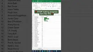 Индикаторы выполнения в Excel‼️ #excel #exceltips #exceltutorial