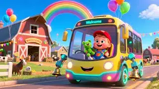 Farm Bus Goes Boom Boom 🚌💥🍼 | Kids Fantasy Song | Learn Farm Sounds and Safe Rides