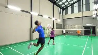 Aji/Agus VS Khairul/Rinal Partai Keras #badminton #badmintonlovers 