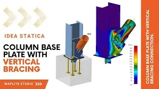 COLUMN BASE PLATE WITH VERTICAL BRACING