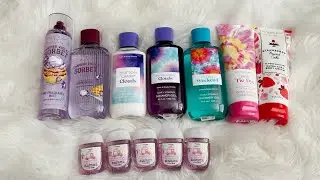 BATH AND BODY WORKS SAS HAUL! | SUMMER 2021! | CANDIED VIOLET SORBET, COTTON CANDY CLOUDS, AND MORE!