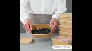Eco friendly Kraft paper food container