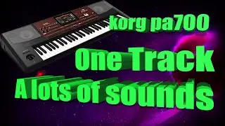 Korg pa700: Programming different sounds on the same track.