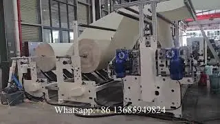 China manufacturer fully automatic two color printing toilet paper maxi roll machine