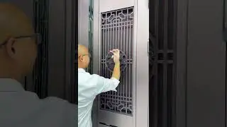 Introducing a ventilated security entrance door.#doors #Security door#steeldoor #foryou #fpy#factory