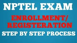 How to Enroll For NPTEL Exam | Step by Step Guide | Ateeq10