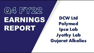 Ipca Lab| Jyothy Lab| Polymed| DCW Limited| Gujarat Alkalies q4 results 2022, Results today