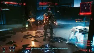 Cyberpunk 2077 Smasher boss fight but Saul is Alive