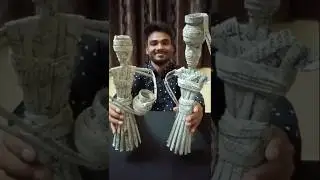 How to make African doll | newspaper african doll | newspaper craft#shortvideo #shorts #short #craft