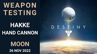Destiny 1 - Weapon Testing - Hakke Hand Cannon double-kills - Moon, Temple of Crota - 26 Nov 2022