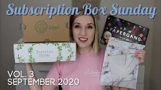 Subscription Box Sunday | Vol3 September 2020 | Glamour Jewelry, PaperGang, Kiwi Eco, Treeline Thyme