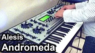 【DEMO】 ALESIS ANDROMEDA A6 - Ambient arpeggiator soundscape on vintage analog synth keyboard