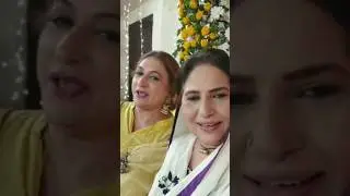 bts from Drama Grift farida shabir kay sath event mehndi #yearofyou #shaistajabeen #grift #event